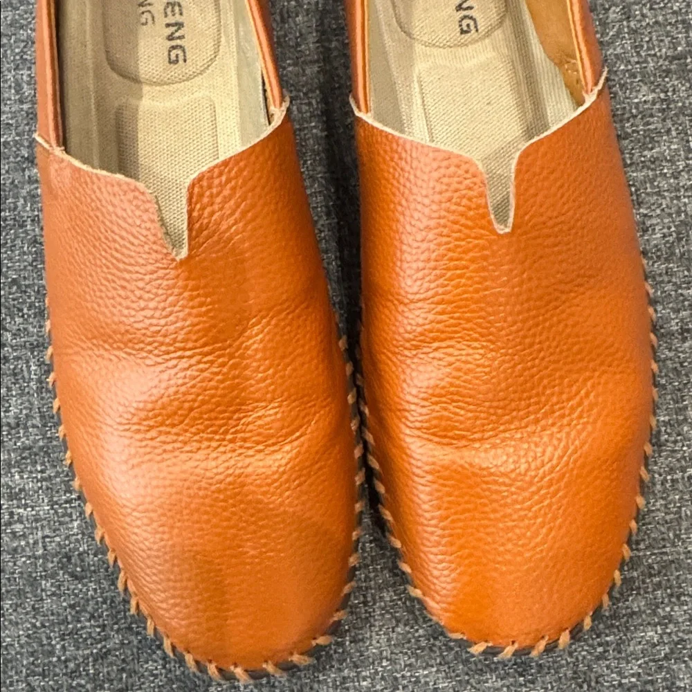Luodeng Lang Men's Tan Leather‎ Loafers size 40/7.5